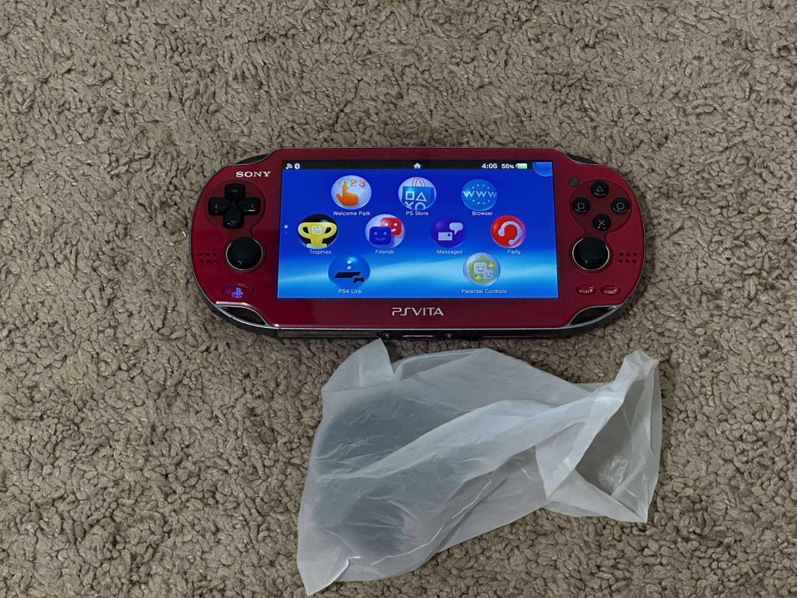 Sony PlayStation PS Vita OLED PCH-1000/1100 Red, WIFI, US Seller – SHIP IN 1-DAY
