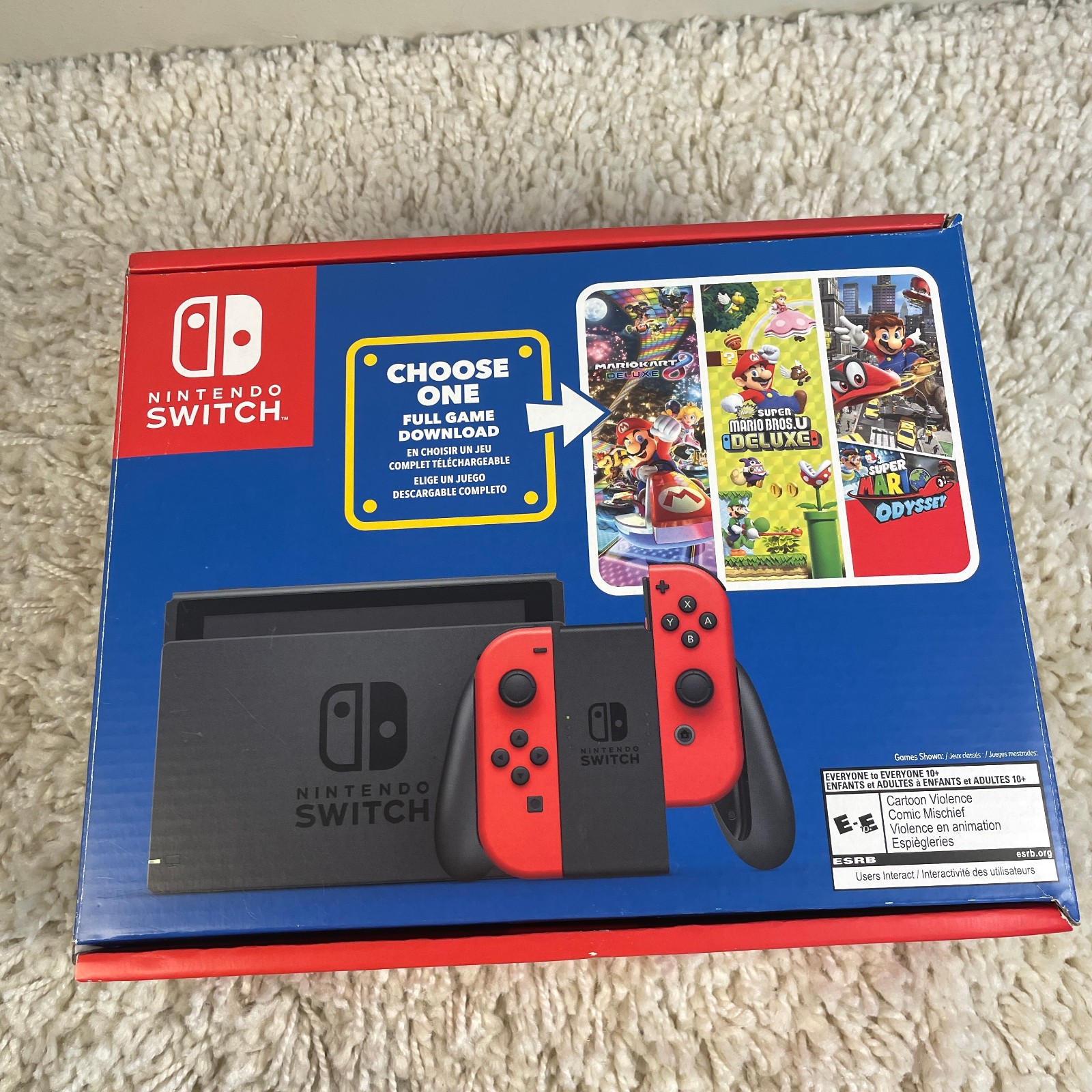 Nintendo Switch Mario Choose One Bundle Console No Code Complete in Box CIB