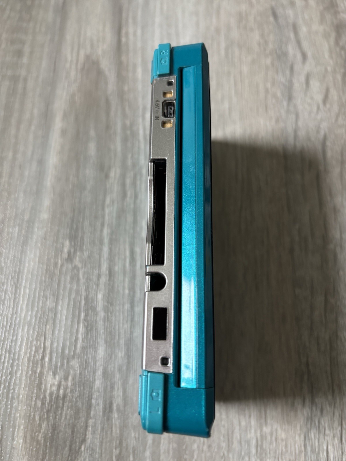 Nintendo 3DS Aqua Blue Handheld Console CTR-001 Tested Charger Stylus & Sd Card