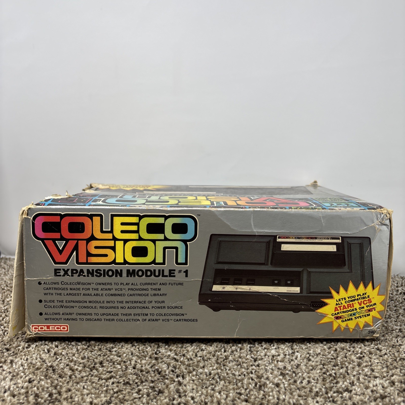 ColecoVision Expansion Module 1 Atari 2600 Adapter Tested With Box