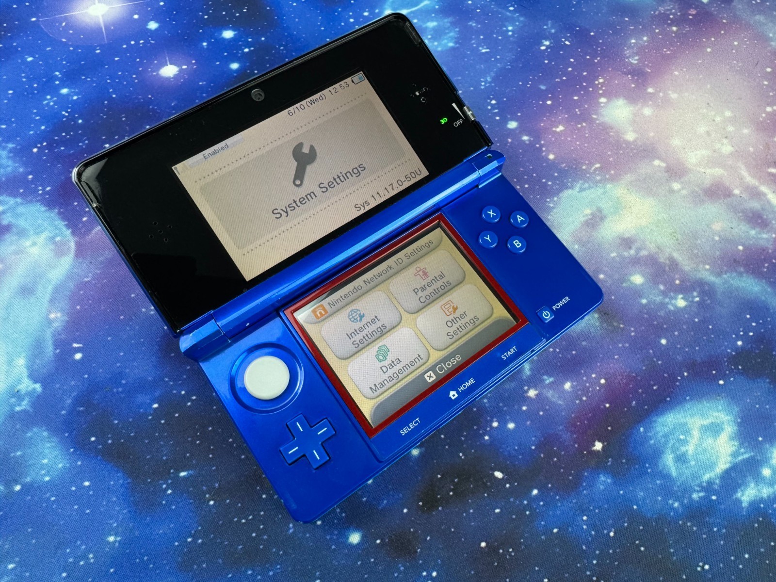 USB INBUILT CAPTURE CARD Cobalt Blue Original Nintendo 3DS Console REGFREE