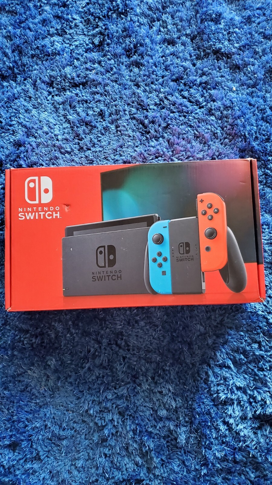 Nintendo Switch 32GB Gray Console with Neon Red and Neon Blue Joy-Con