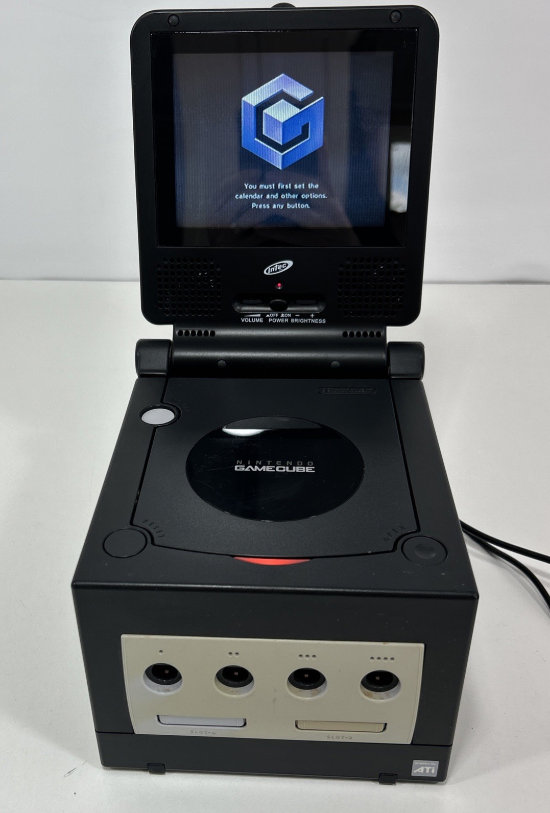 Nintendo GameCube DOL-001 USA Console With Intec Screen, Pwr Cord, Game Tested