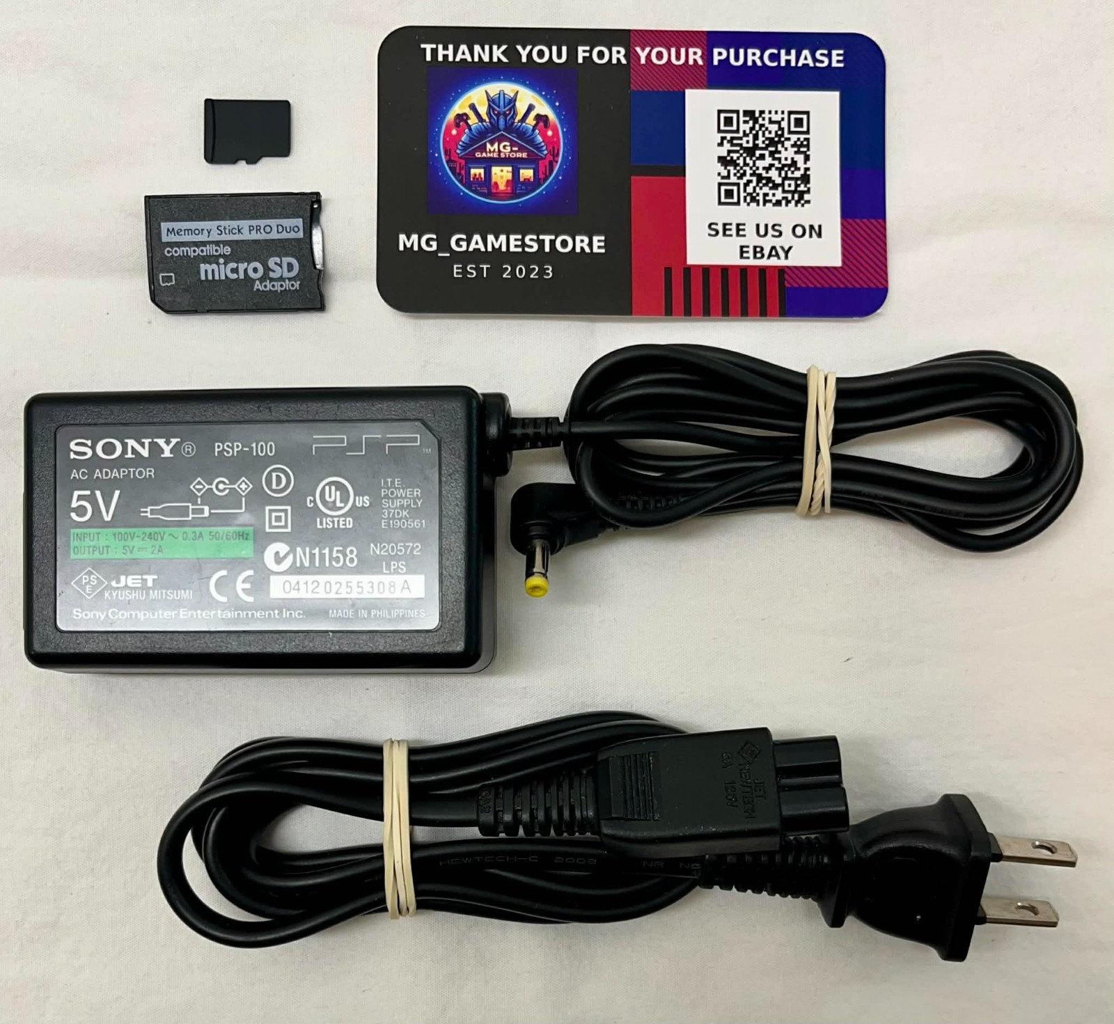 PSP3000 Clear Black / IPS Screen / Battery / Sony Charger / Region Free / 32GB