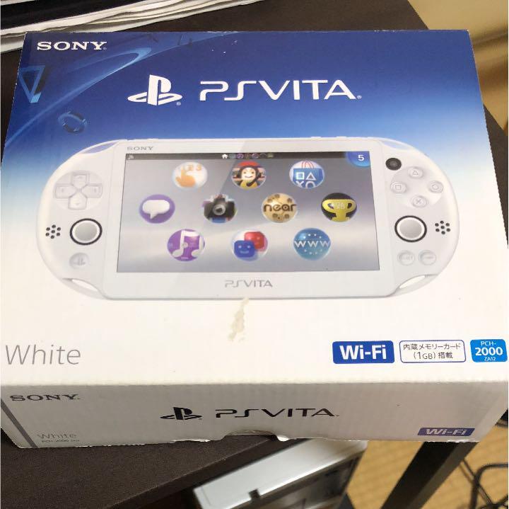USED excellent PS Vita Wi-Fi Model white Gameconsole PCH-2000ZA12 From Japan F/S