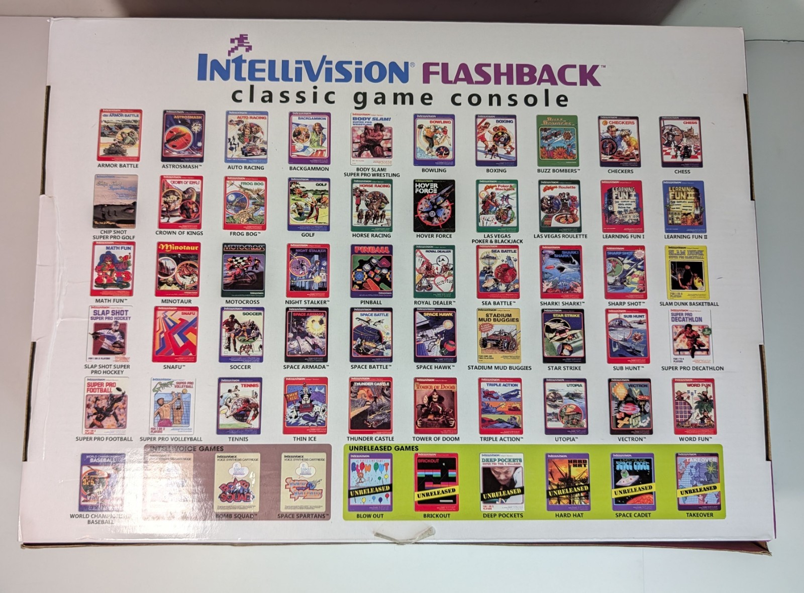 Intellivision Flashback Game Console 60 Games Collector’s Edition Open Box