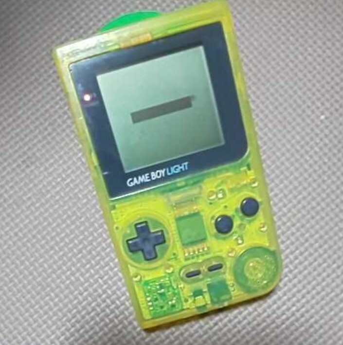 [No Cover/Read] Nintendo Game Boy Light Clear Yellow ToysRus Limited GBA #B00933