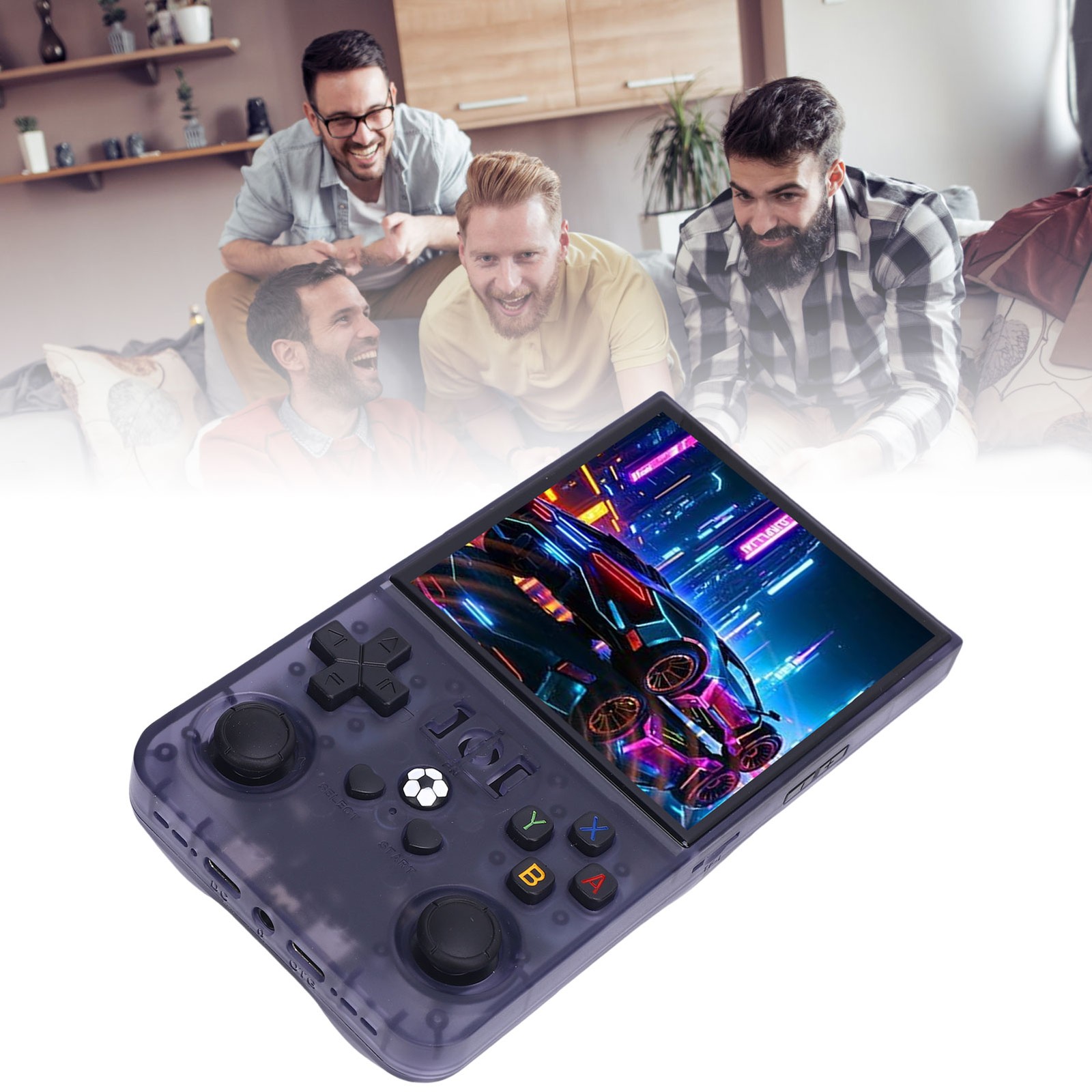 Handheld Game Console For System Translucent Grey 4 Inch 720×720 Scre BHOK