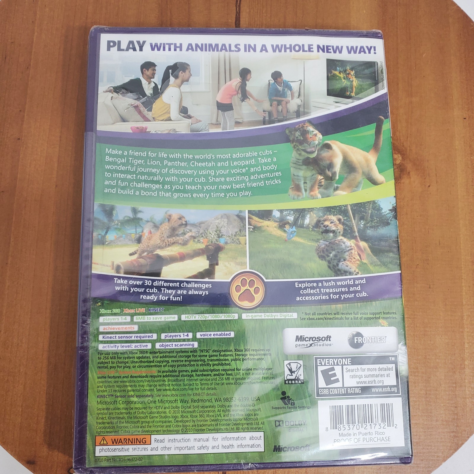 Xbox 360 Kinectimals Game New In Plastic Rare