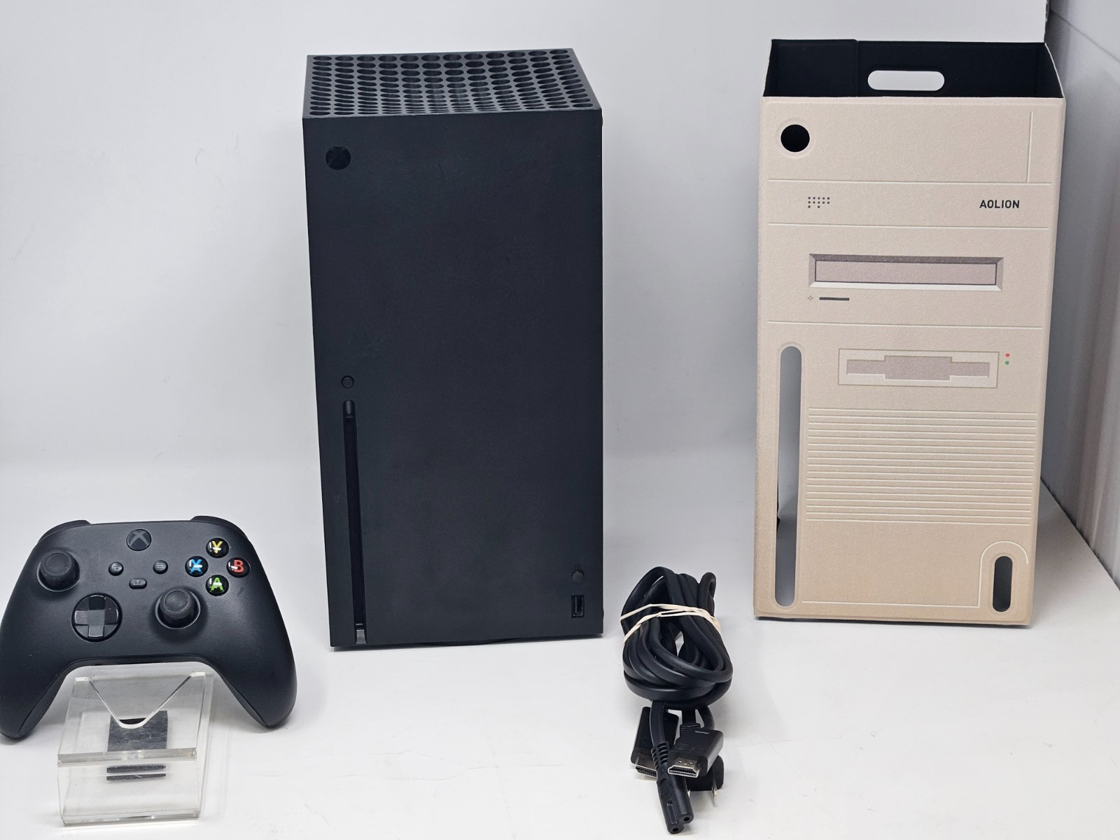 Microsoft Xbox Series X 1TB Console Black Tested w/ Controller, Retro Case Cover