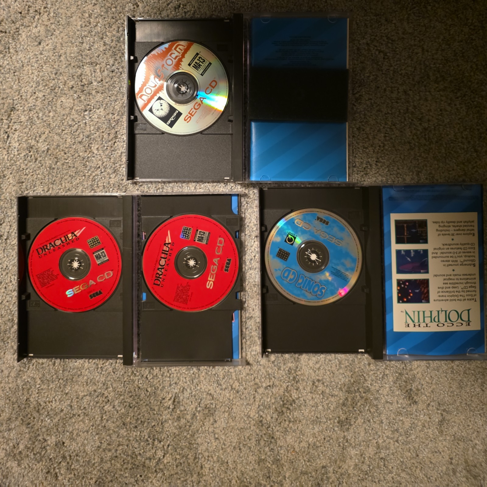 Sega CD Model 2 + Genesis Model 2 Bundle Tested Working Sonic CD