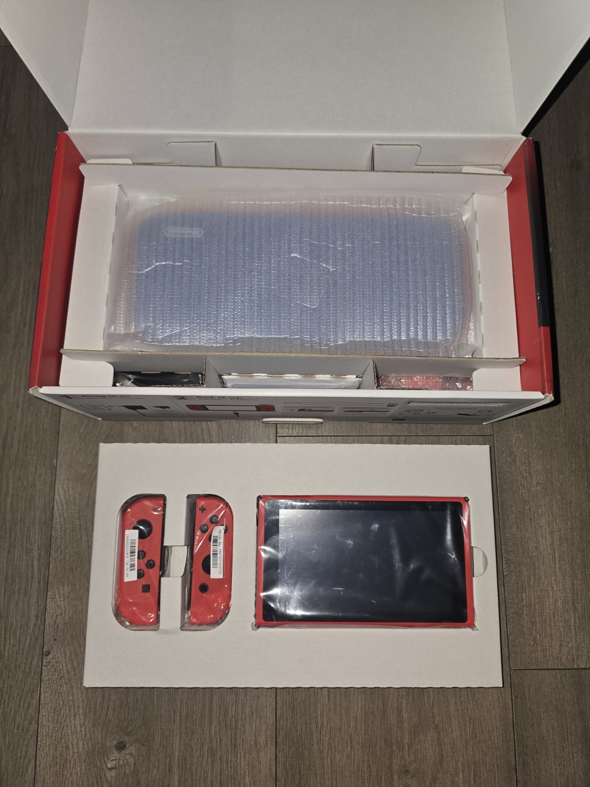 Nintendo Switch Mario Red & Blue Edition Complete in Box – Minty