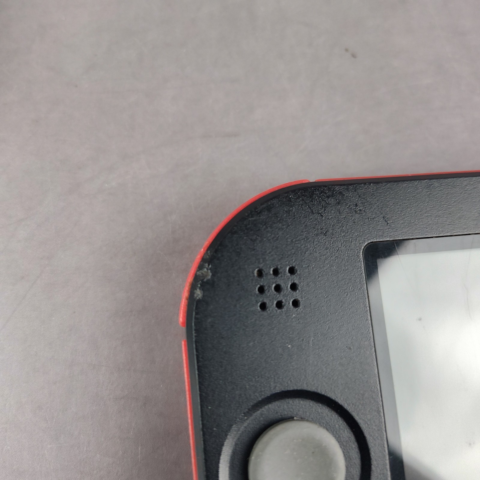 Nintendo 2DS Black/Red Handheld Console w/ Charger, Stylus, and 4 Games Tested