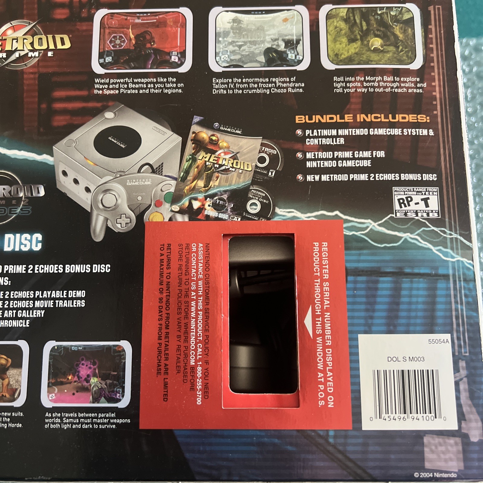 Platinum Metroid Prime Bundle Nintendo GameCube comes with sealed Metroid read