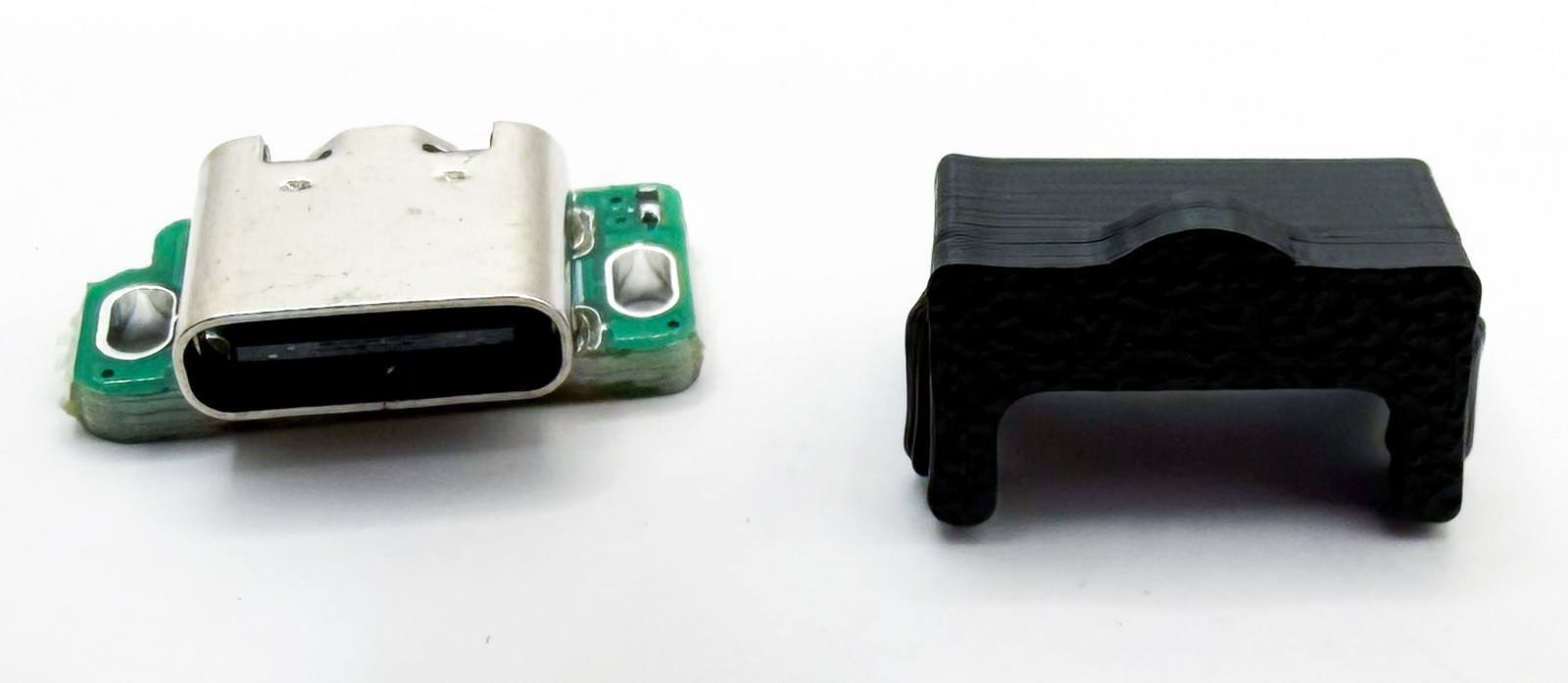 Nintendo Game Boy Advance SP USB-C Charging Port + Spacer – Black – Mod Parts