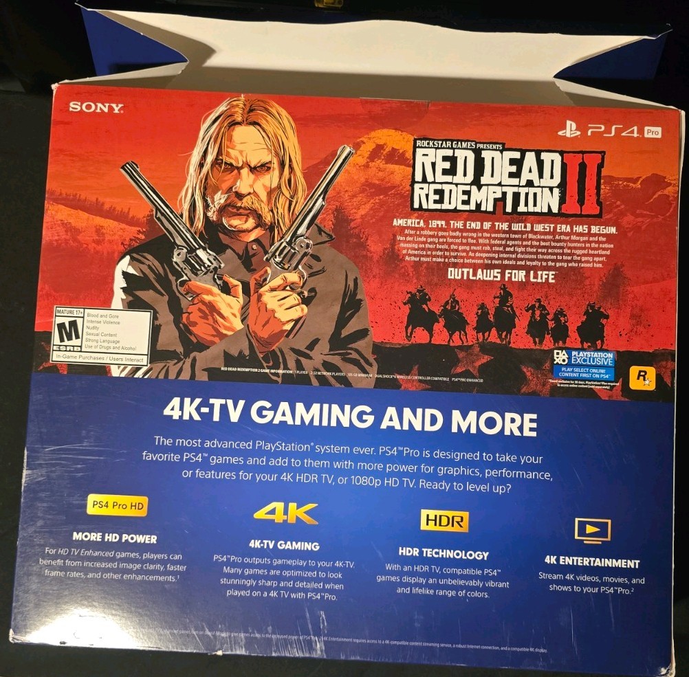 PlayStation 4 Pro Red Dead Redemption 2 BUNDLE! Complete with Box! *TESTED*
