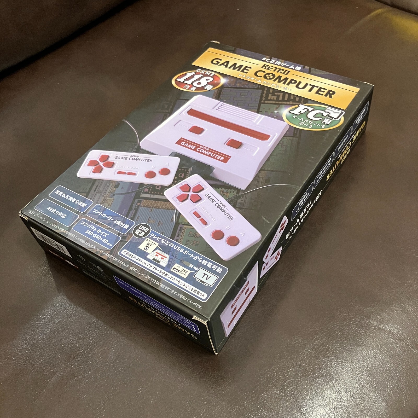 [Famiclone Japanese Console] Play Computer Retro 118 Boxed Famicom KTFC-004W New