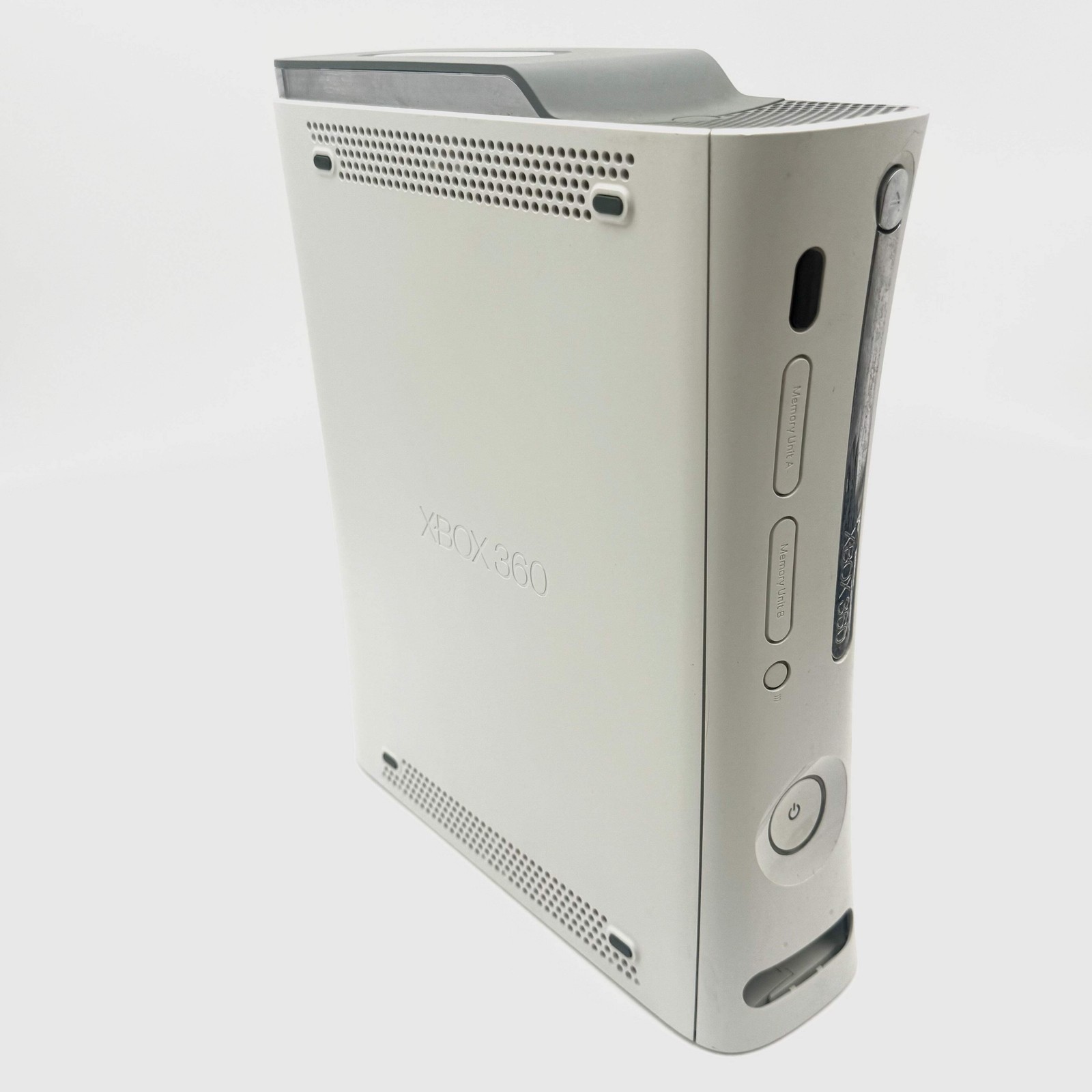 Microsoft Xbox 360 (2005) Video Game System White – For Parts w/ Power Brick Onl