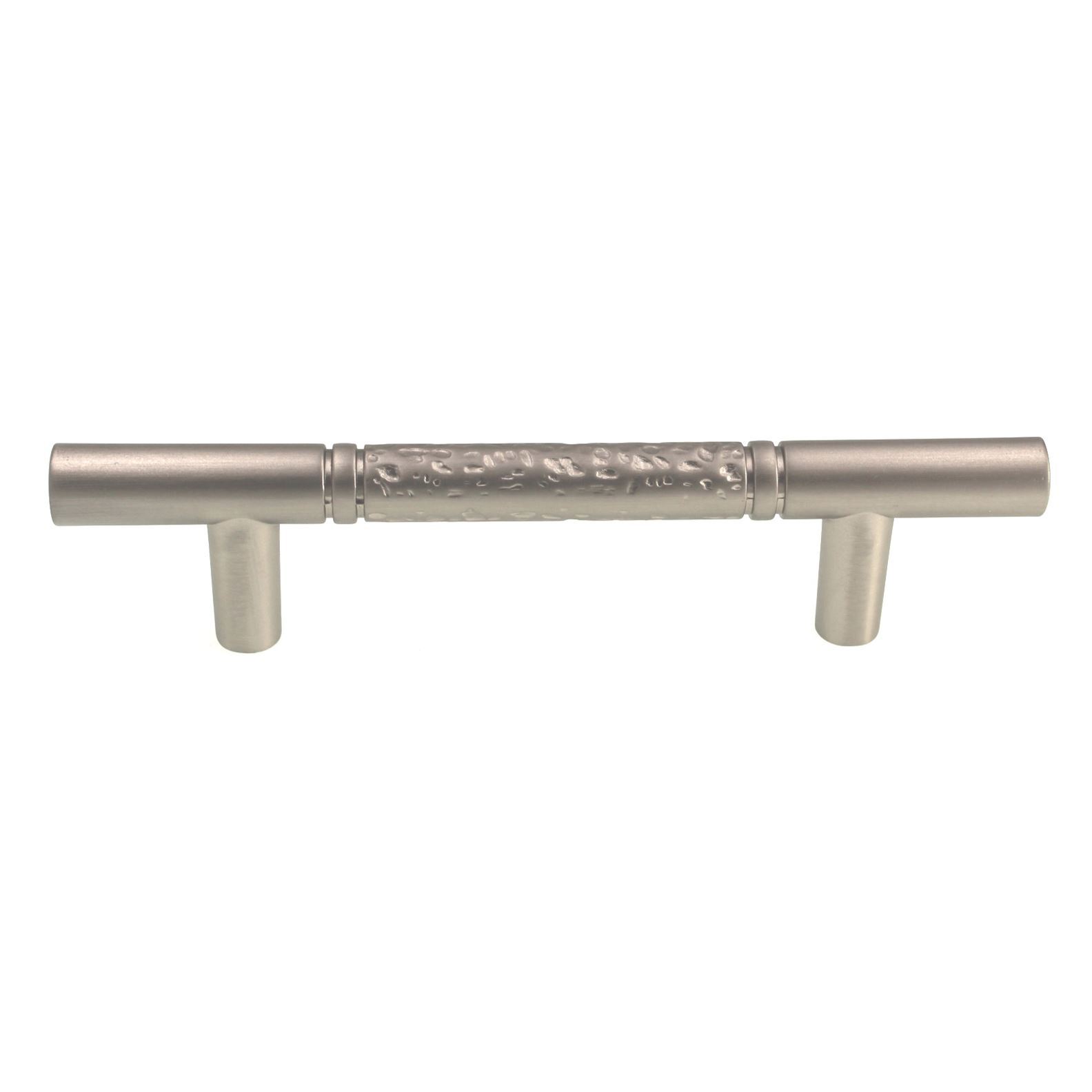 10 Pack Hammered Center 3″ Ctr Cabinet Bar Pull Handle Satin Nickel K961-DSN