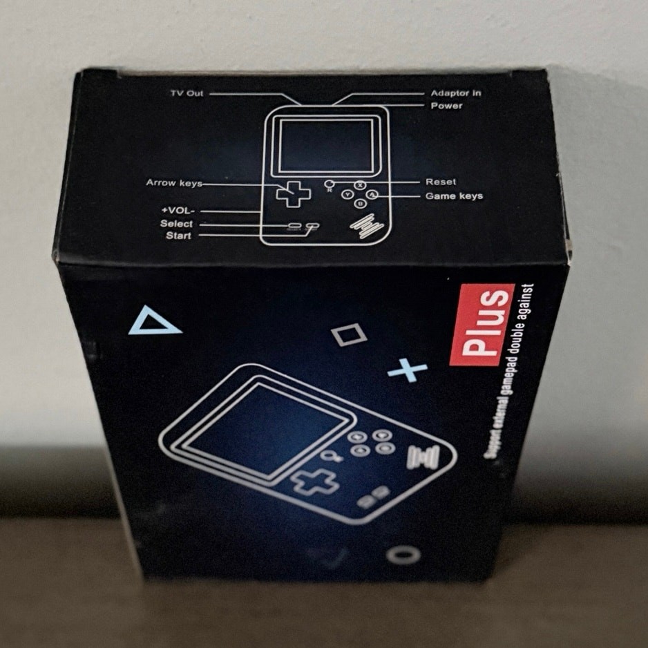 Game Box Plus- Hand Held Game System, 400 Games In 1 w/ Light Up Clear Case NIB