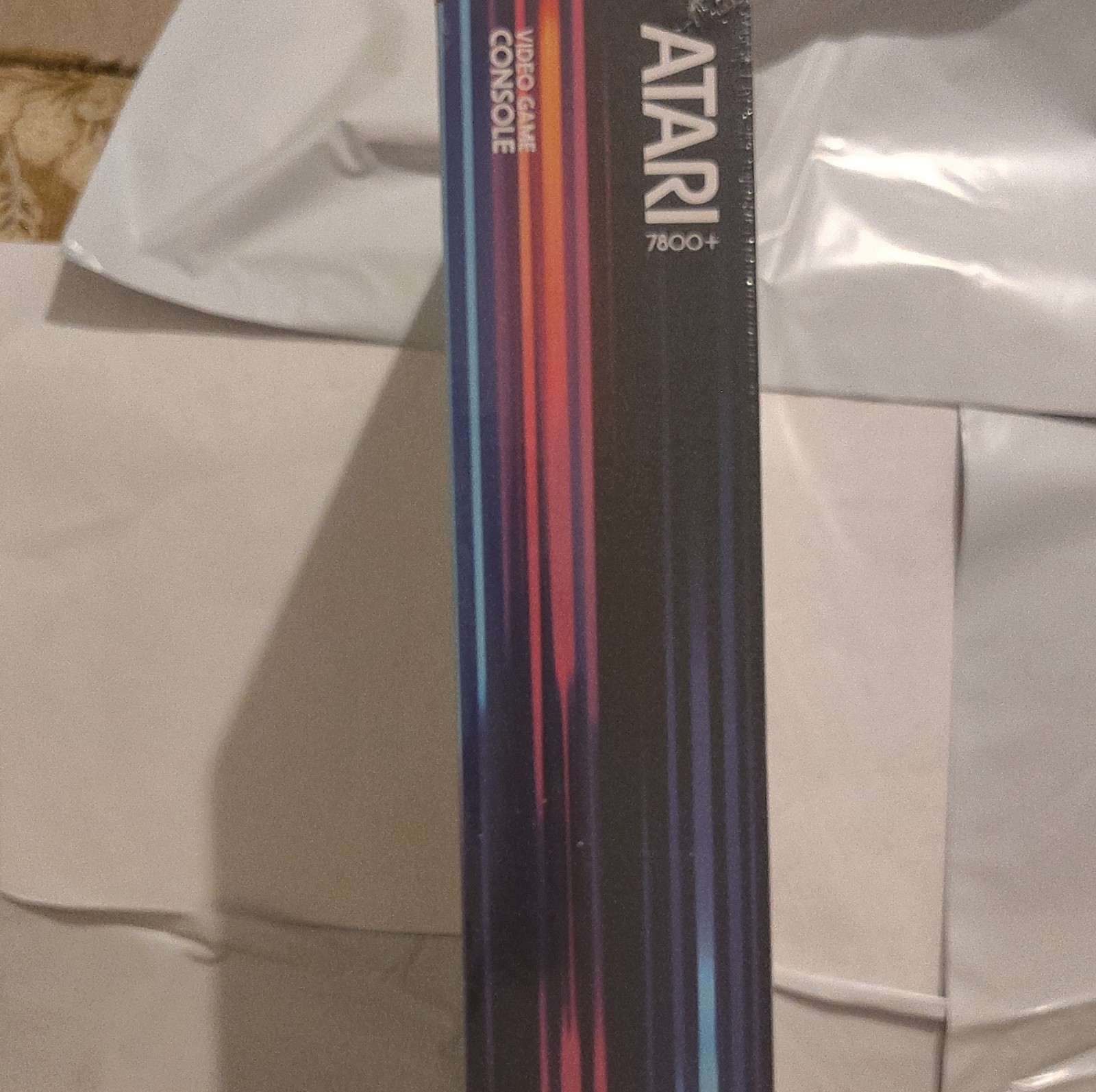 Atari 7800+ Black Console HDMI Wireless Gamepad Backward Compatible Crystal Que…