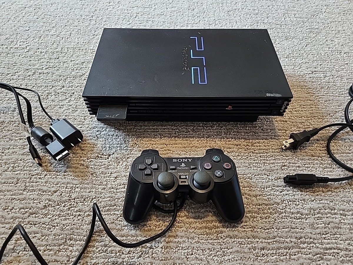 Sony PlayStation 2 Console – Black Tested Working