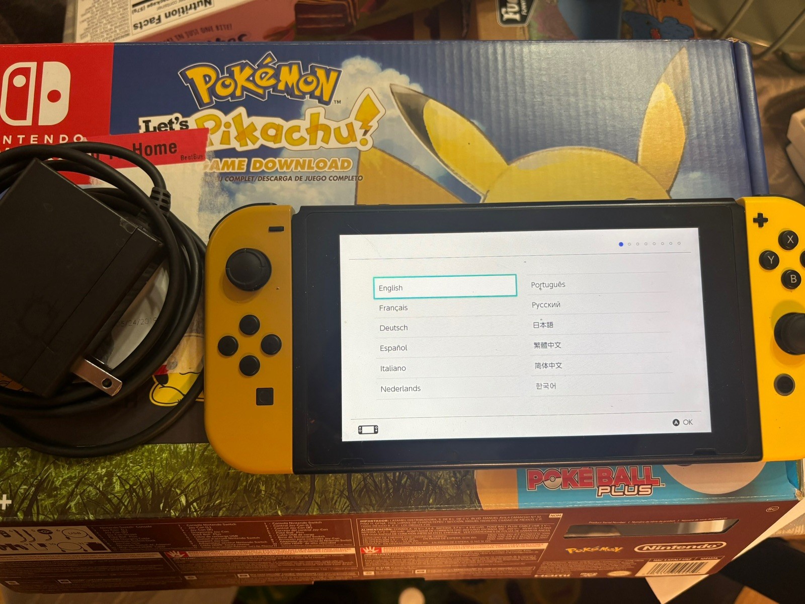 RARE Nintendo Switch Pokemon Let’s Go Pikachu Eevee Limited Edition ConsolTested