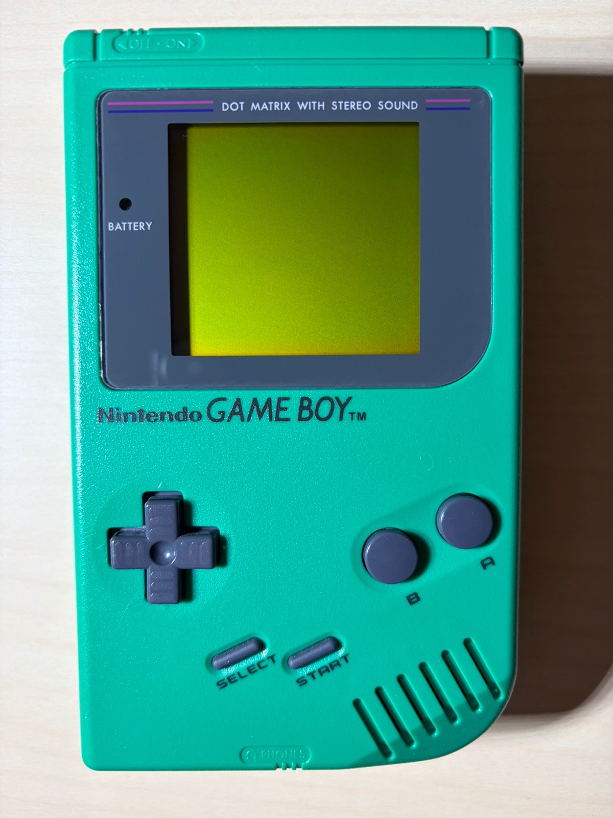 Nintendo GameBoy Green Play It Loud Edition Complete Original Working Mint Cond