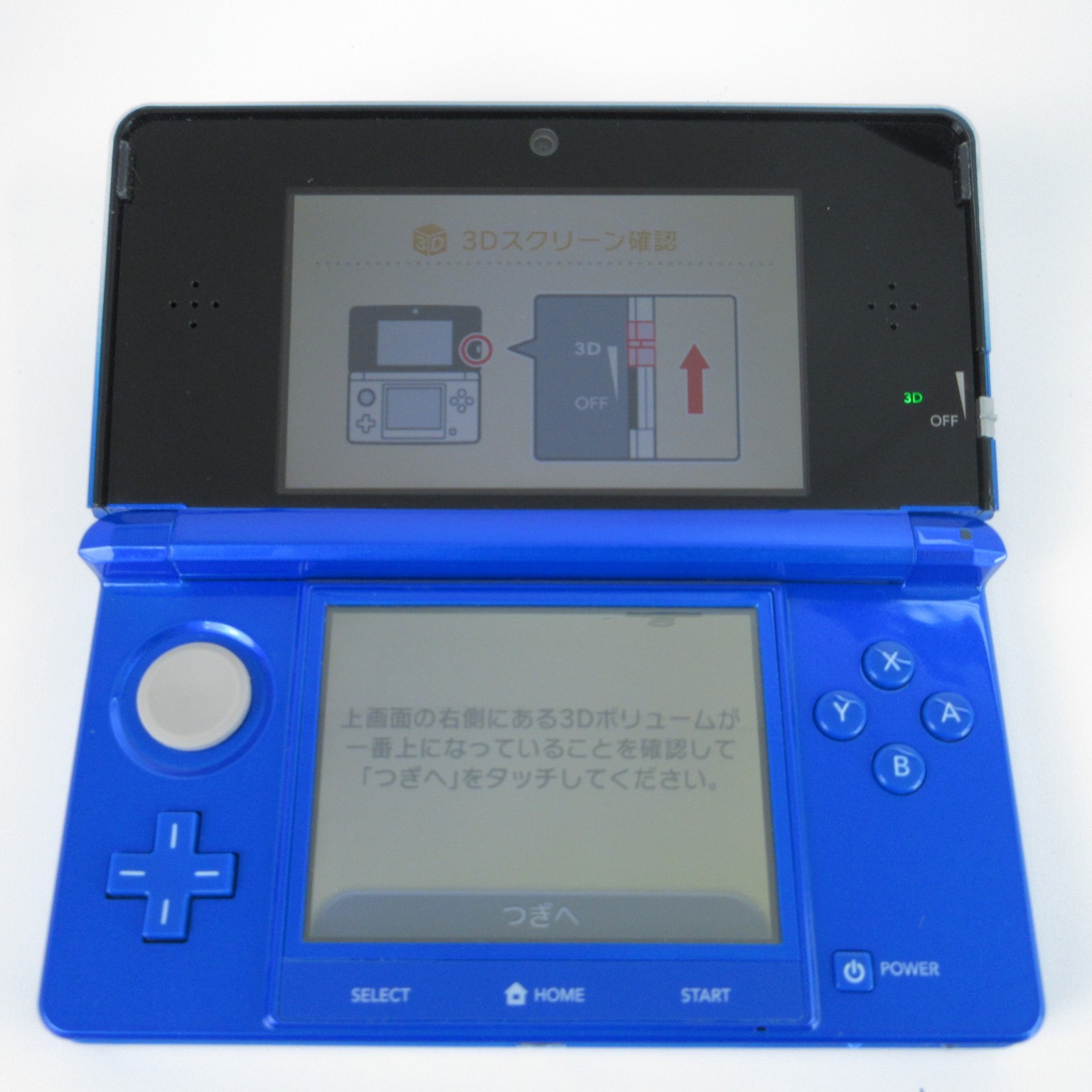 【Excellent】Nintendo 3DS Cobalt Blue Console Box Charger Japanese Edition #Arr090