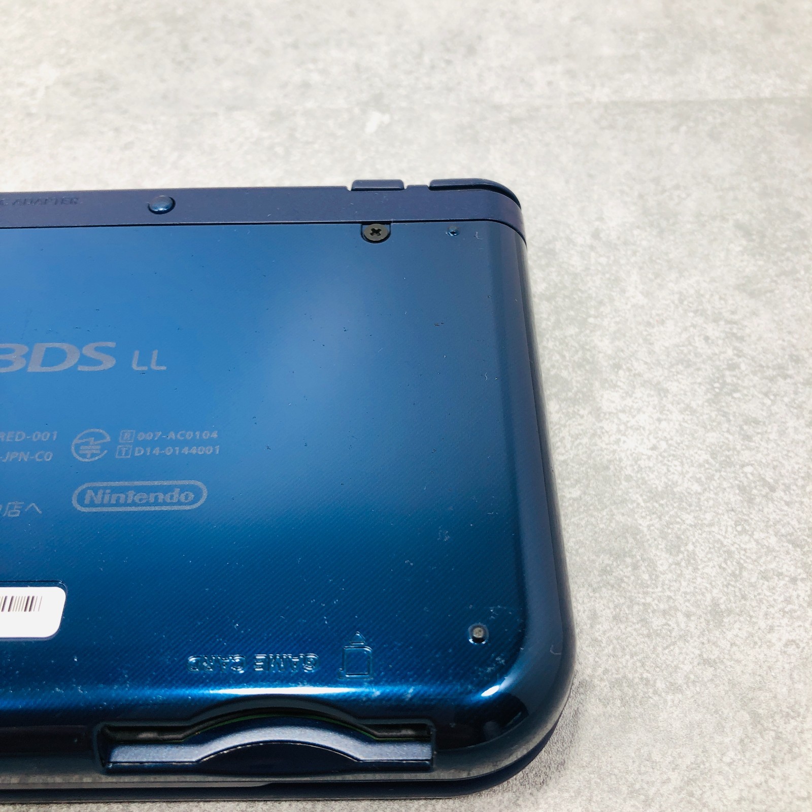 [Ex+3] Nintendo New 3DS LL XL console Metallic Blue RED-001 Japan NTSC-J 06-33