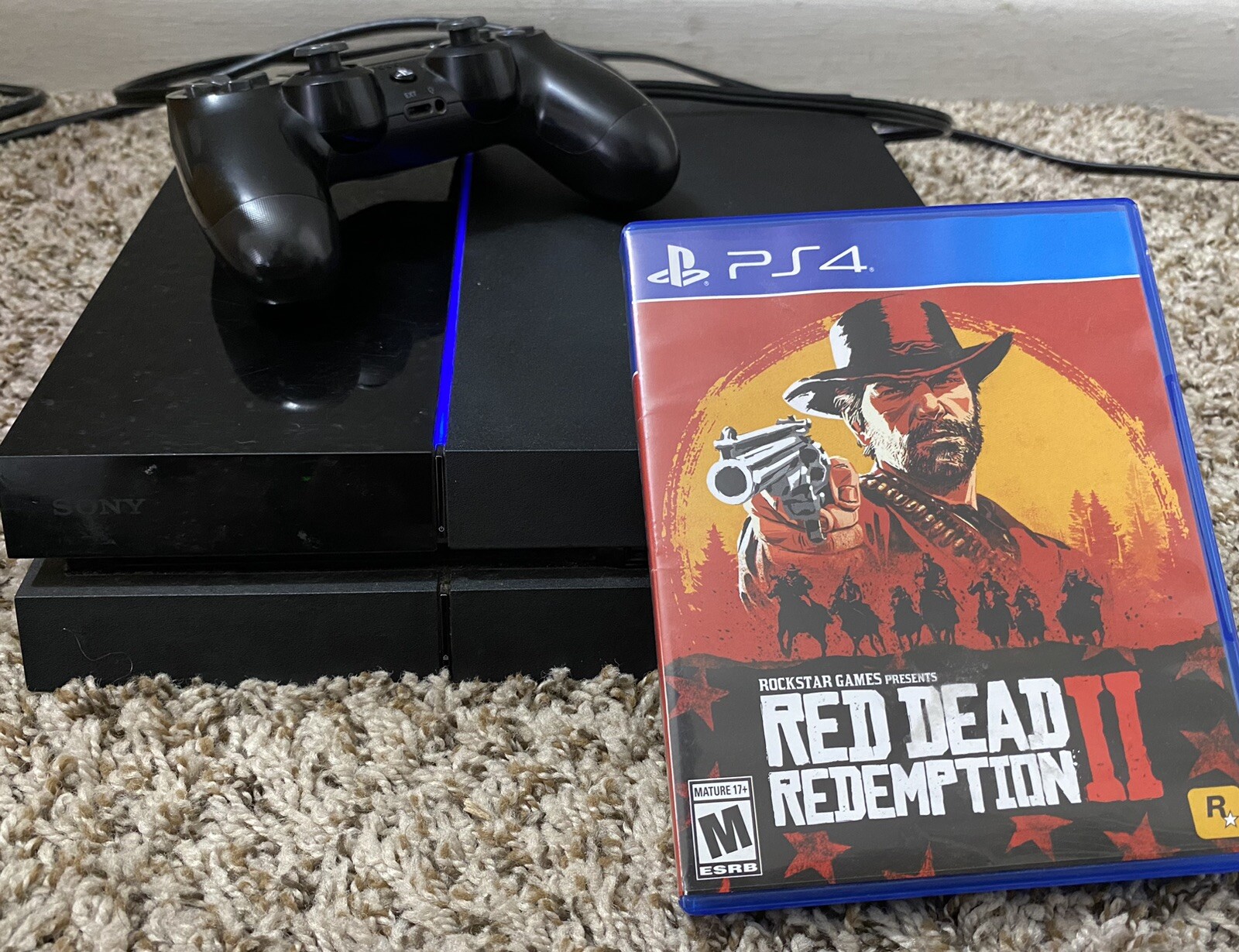 PS4 With Playstaion Plus Subscription and Rdr 2 Physical Disc