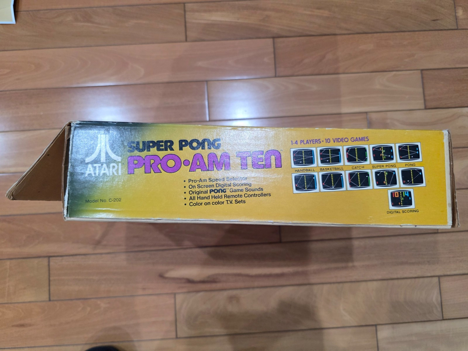 Atari Super Pong Pro-Am 10 Console – In Box w/ Original Manual (Tested)