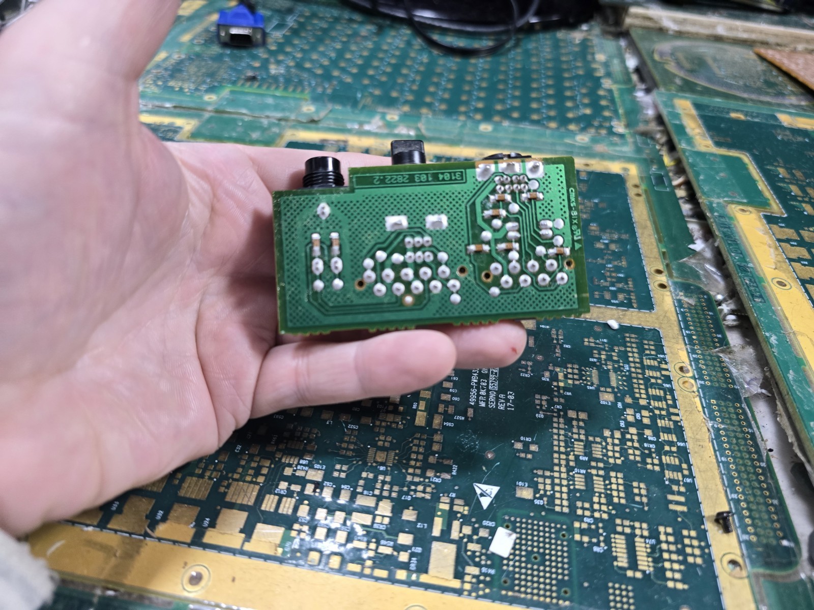 Philips CDI 910 EXACT Back Panel Input Board-Not Tested-Intact-PARTS-READ ALL