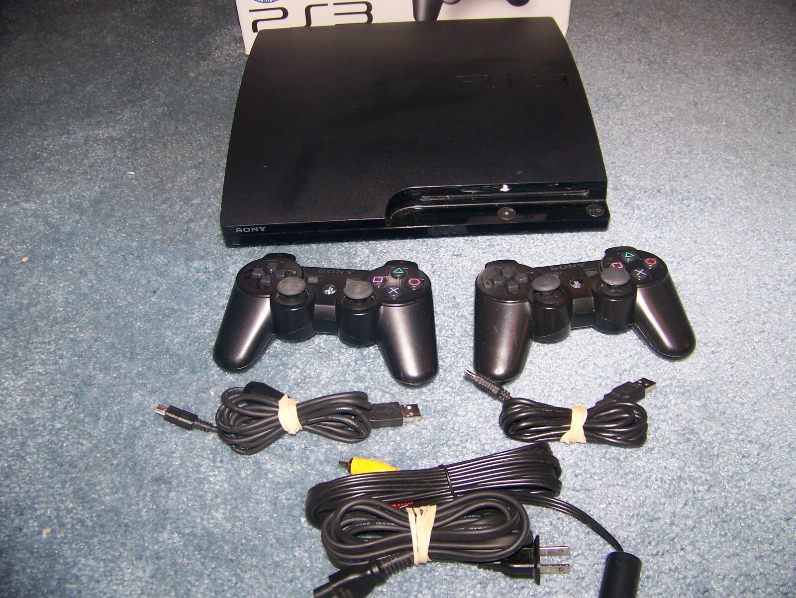 Sony PlayStation 3 PS3 Slim CECH-2001A 120GB Console Complete In Box