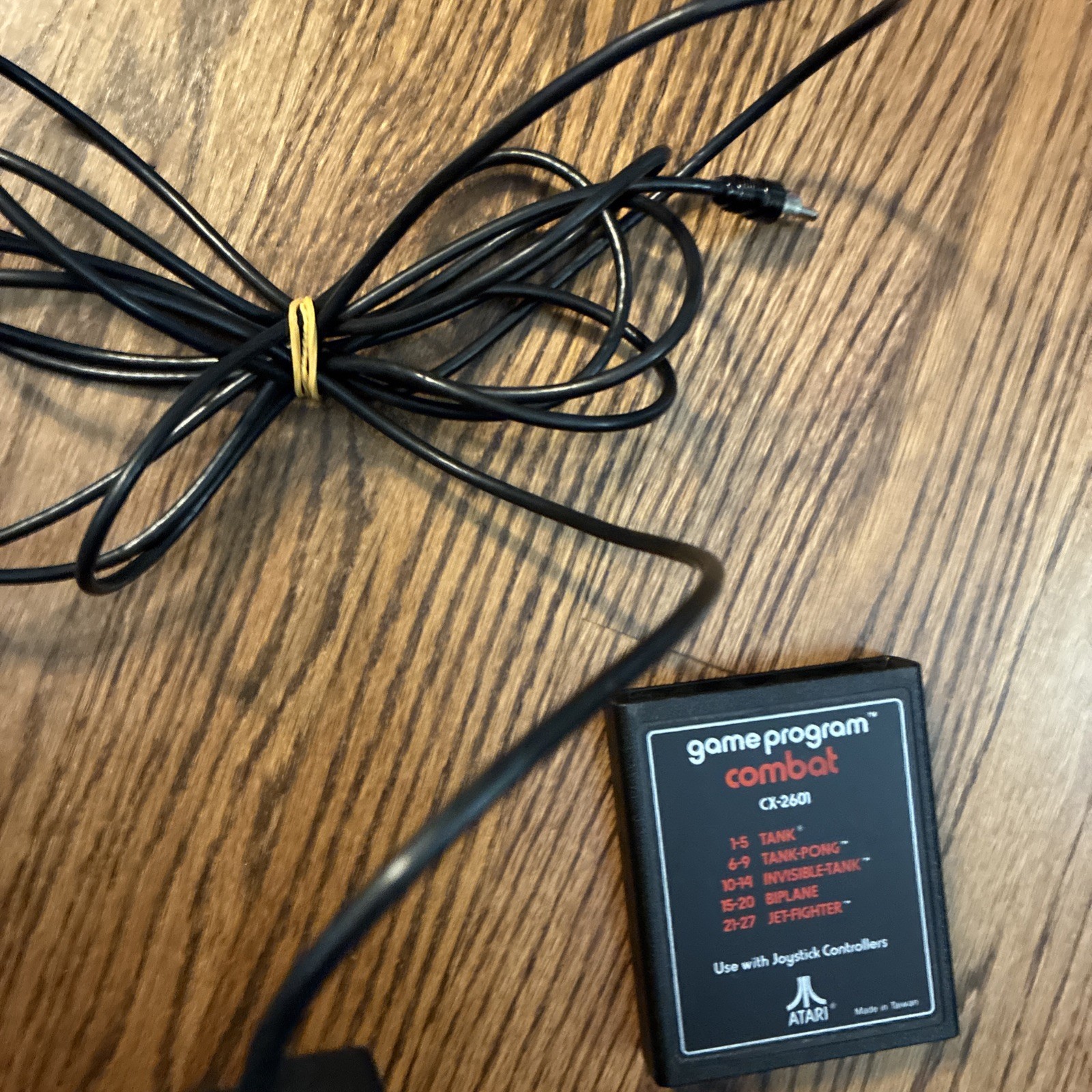 Atari CX 2600 System 6 Switch WORKS Console 2 Games 1 Joystick OEM plug paddles
