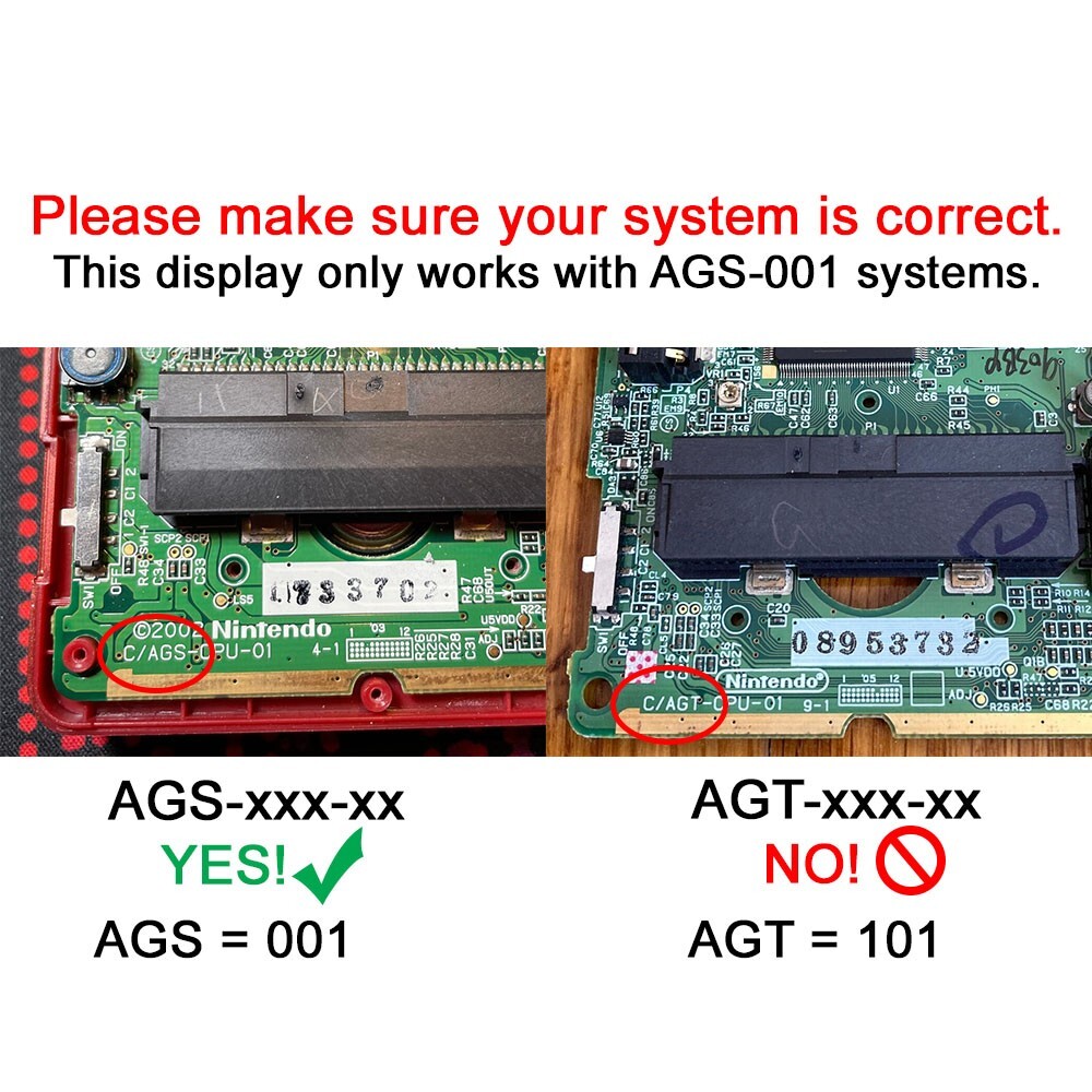 Nintendo Game Boy Advance SP AGS 001 Screen LCD OEM Original GBA SP TESTED!