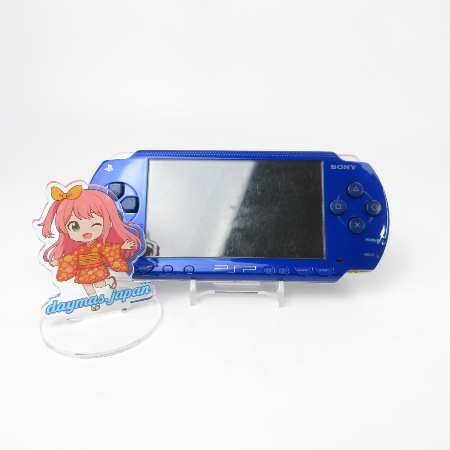 【Good】Sony PSP-1000 Metallic blue Console Only No Battery Japanese Ver #RET0305