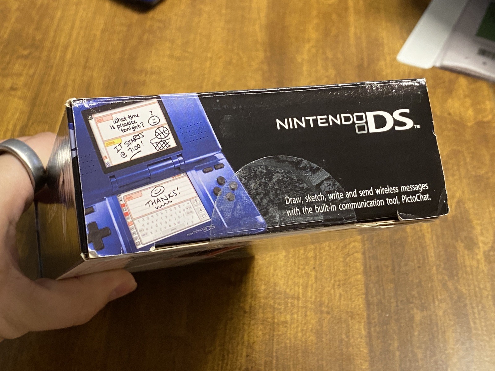 Used – Nintendo DS Launch Electric Blue Console NTR-001 – Complete In box