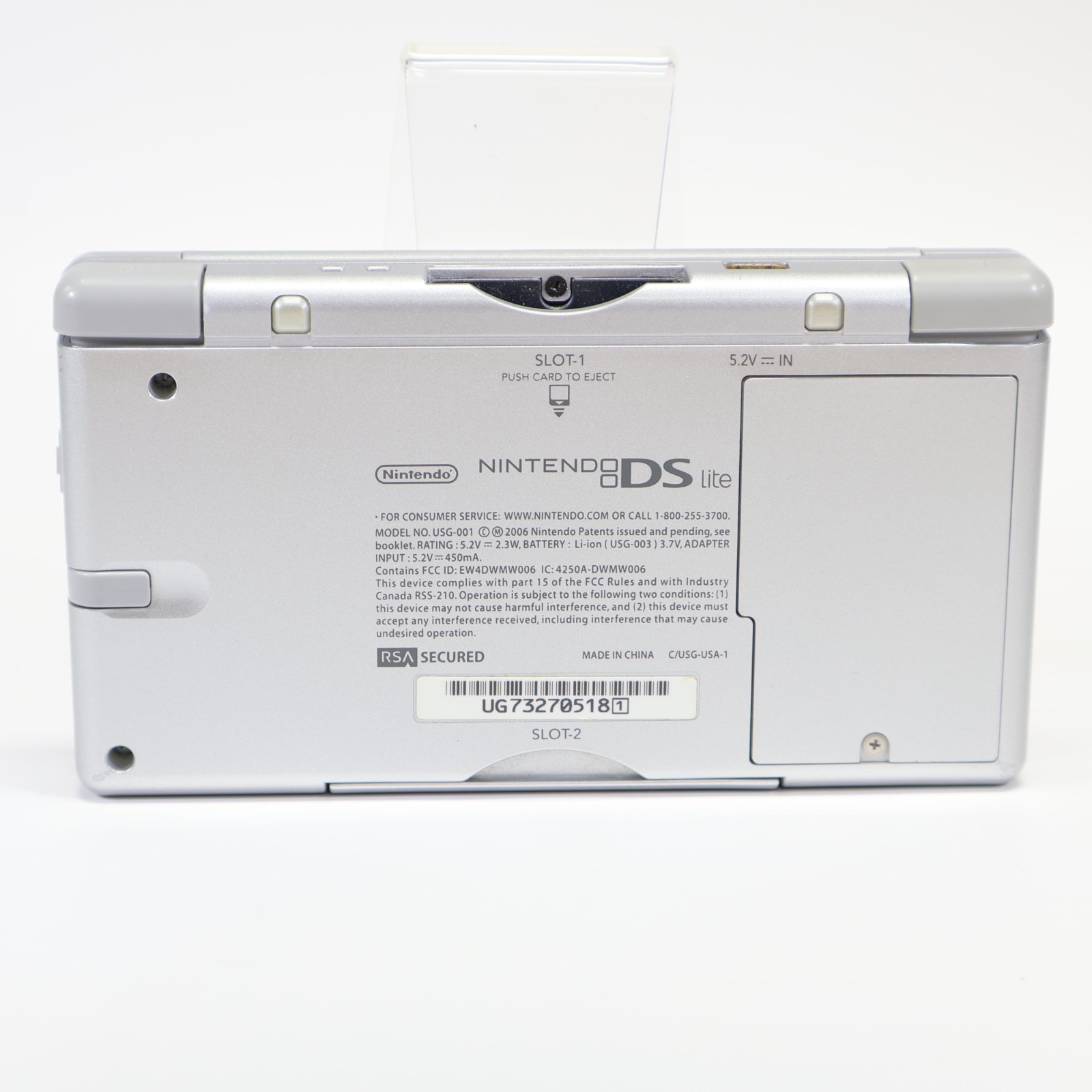 Nintendo DS Lite Metalic Silver Matching Serial – Authentic Great Condition