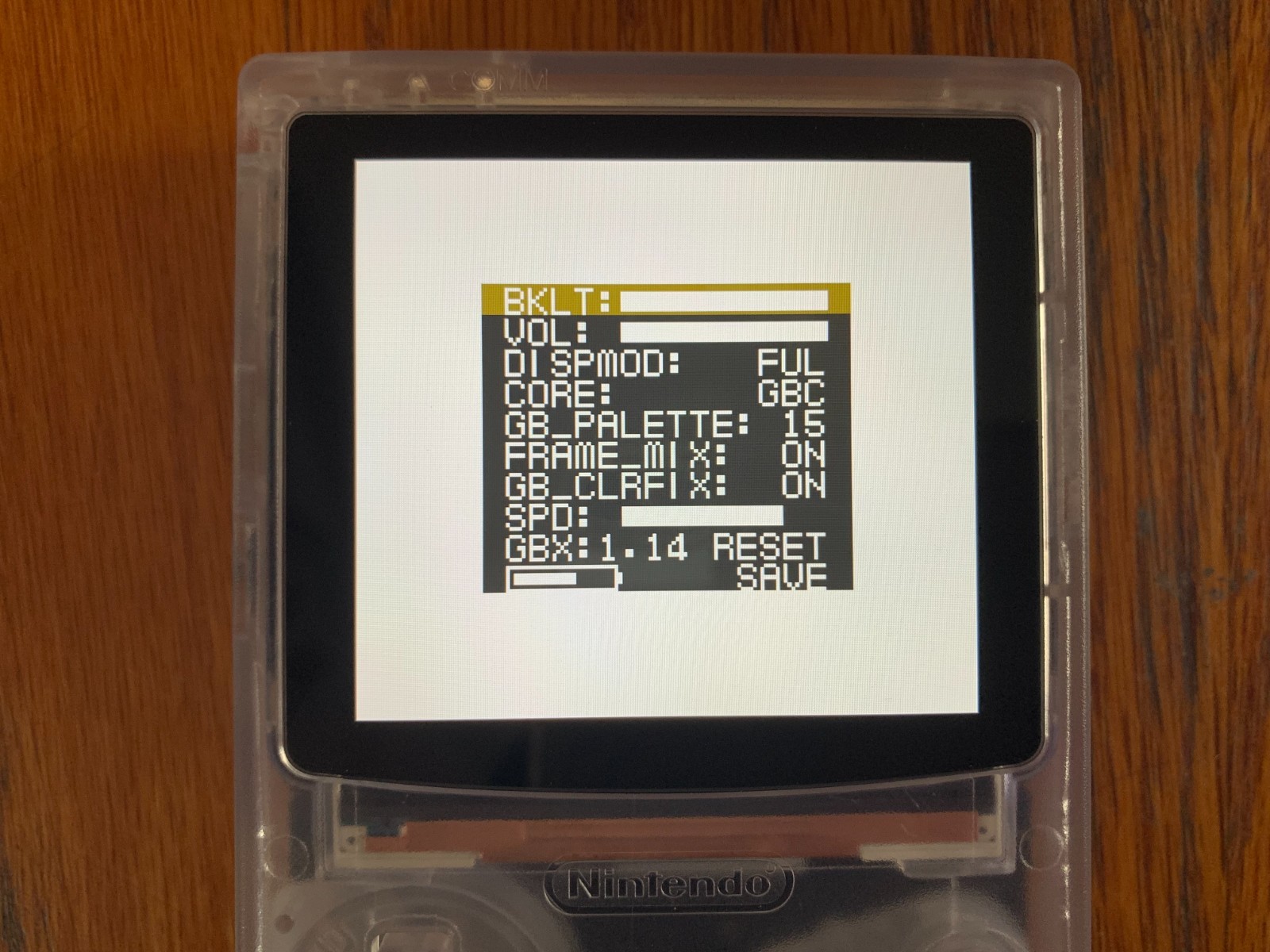 Funnyplaying FPGBC clear console system with box FPGA Game Boy Color