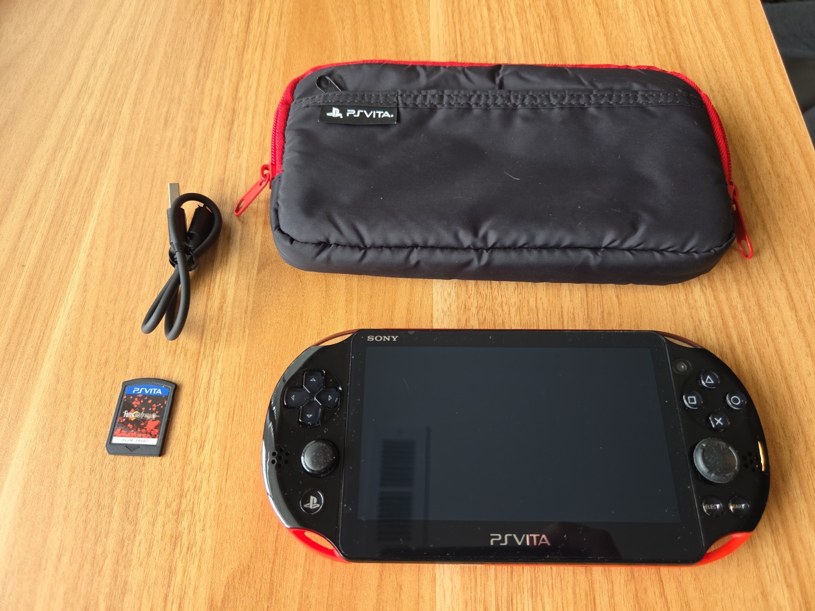 Sony PS Vita 2000 Slim PCH-2000 – Black Red – GREAT tested