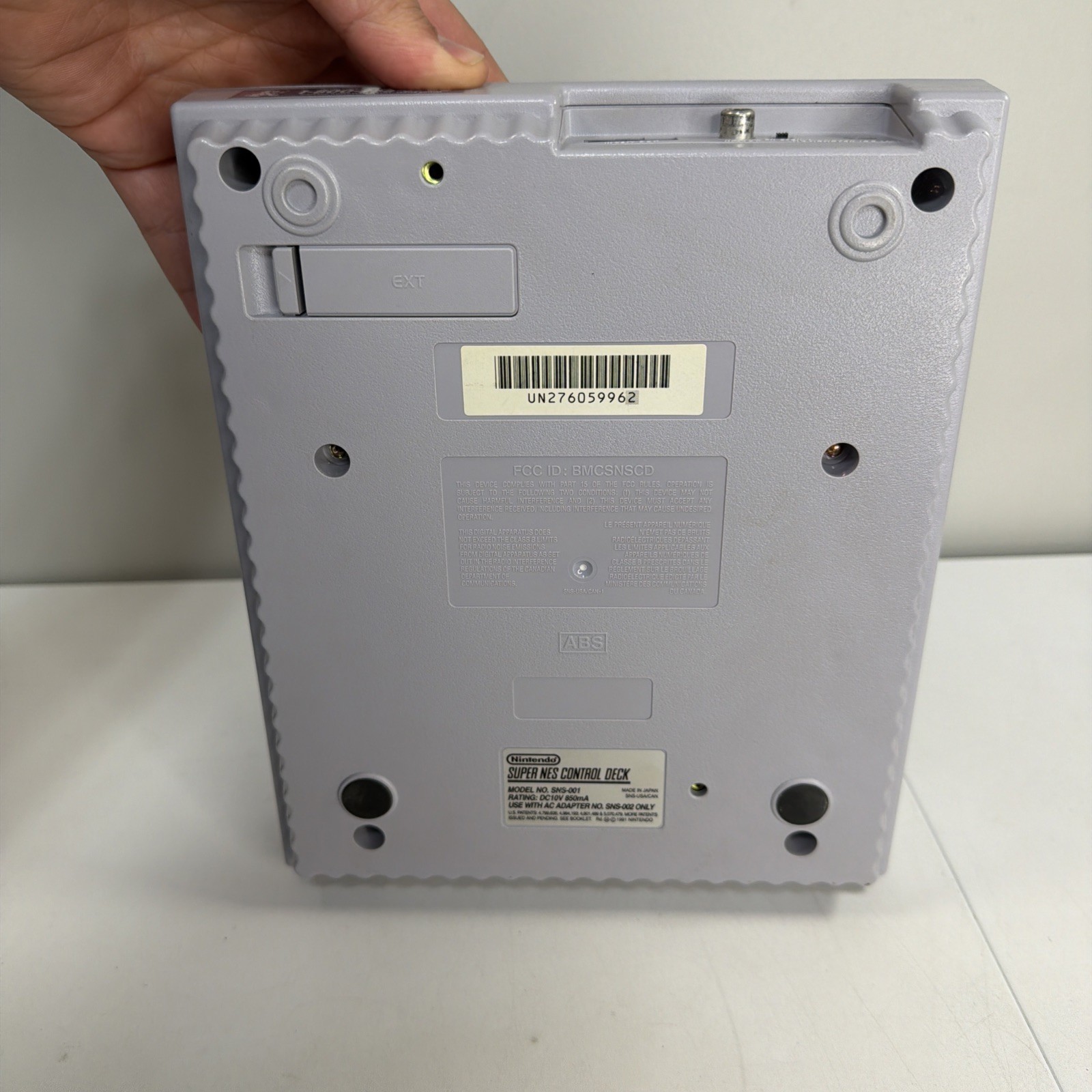 Nintendo SNES Console SNS-001 Bundle 2 Controllers Cables Tested