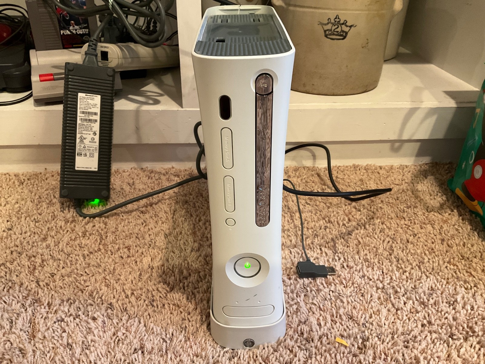 Vintage Microsoft Xbox 360 Arcade Edition White Console System CIB Tested Workin