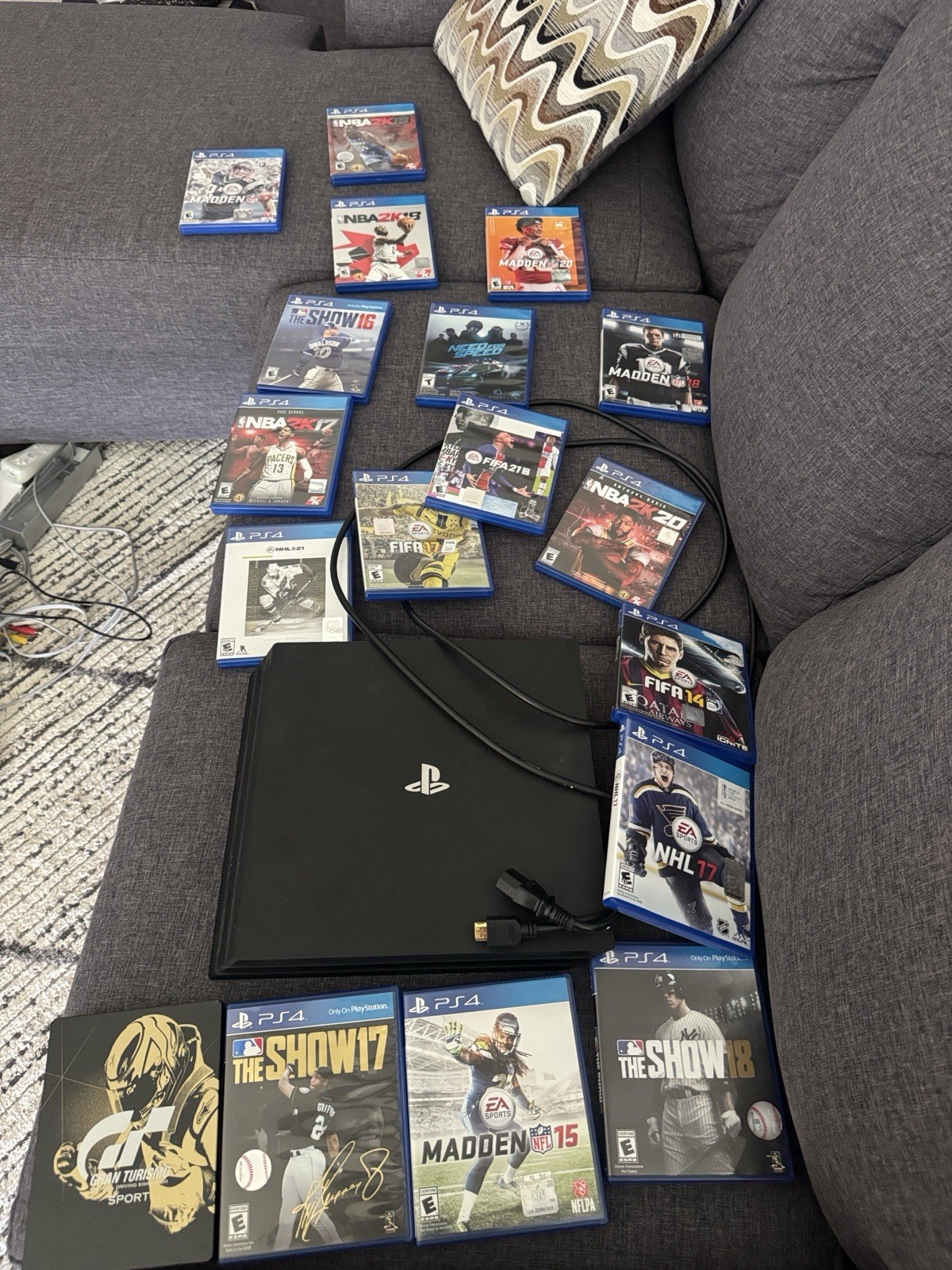 Sony PlayStation 4 Pro 1TB Black With 18 Games