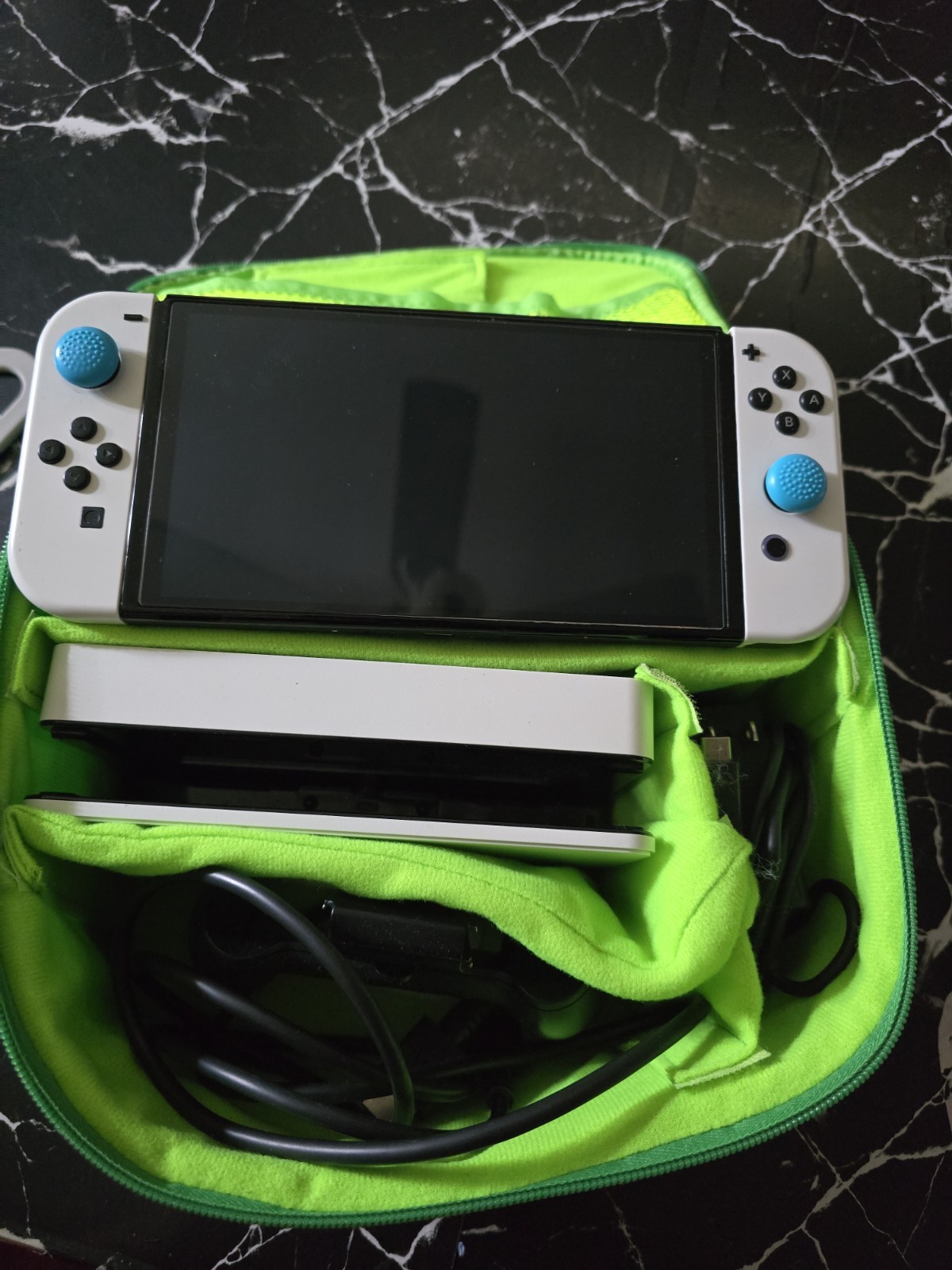 Nintendo Switch OLED Model Console White Black Blue with Accessories