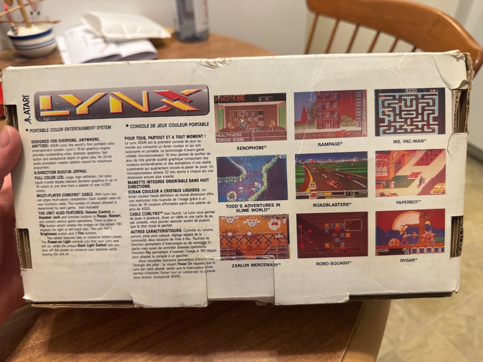 Atari Lynx II handheld video game system console CIB complete UNTESTED NO POWER