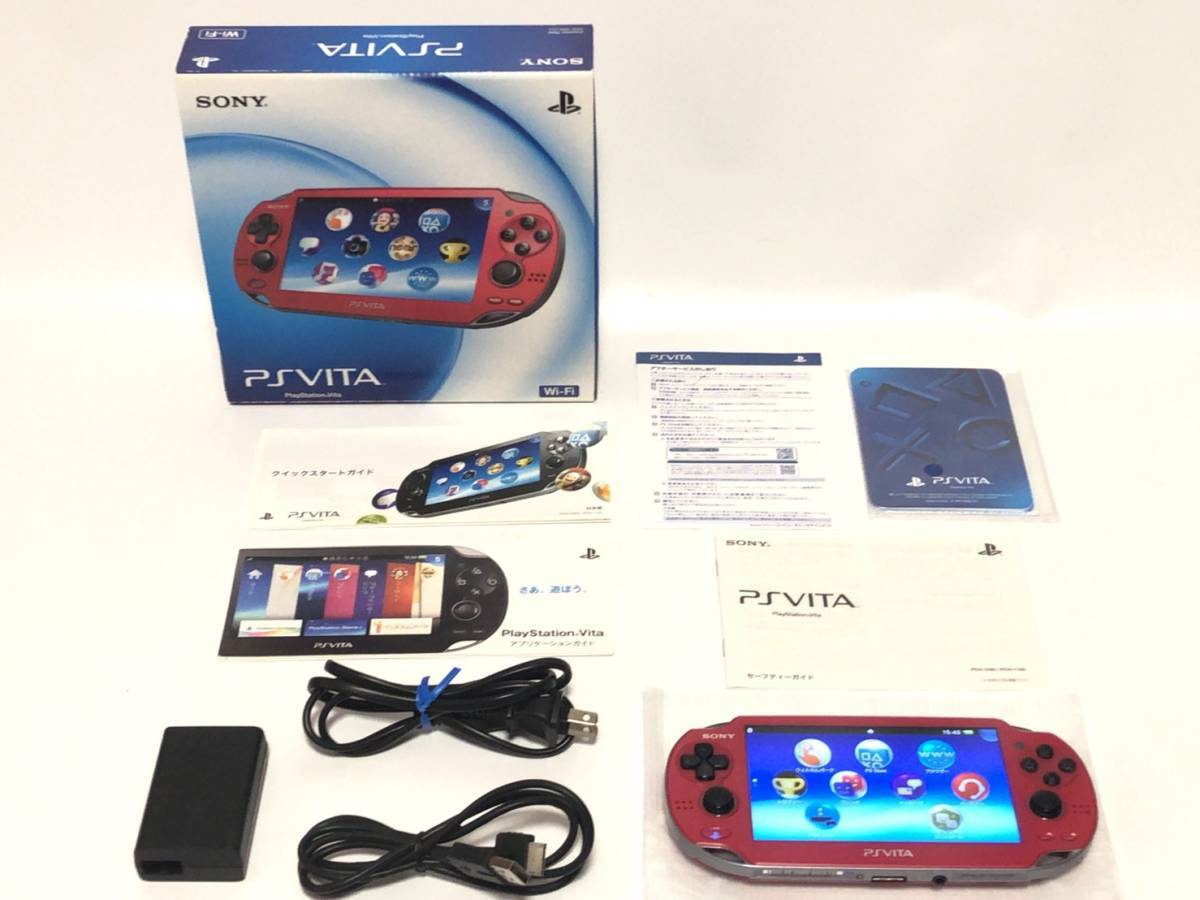 PS Vita PCH-1000 ZA03 Red Video Game Console JAPAN sony