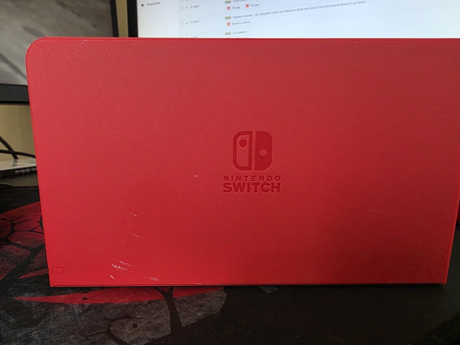 Nintendo Switch (OLED Model) Mario Red Edition | Dock + Case | Region Free