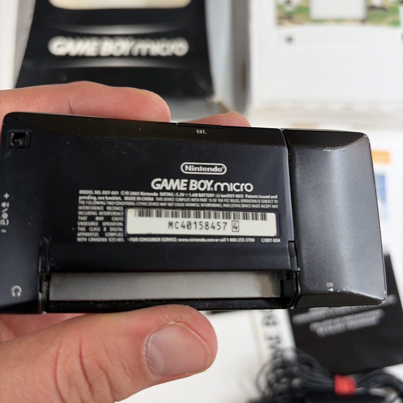 Gameboy micro With Complete In big box Inserts, Charger, Faceplates OEM