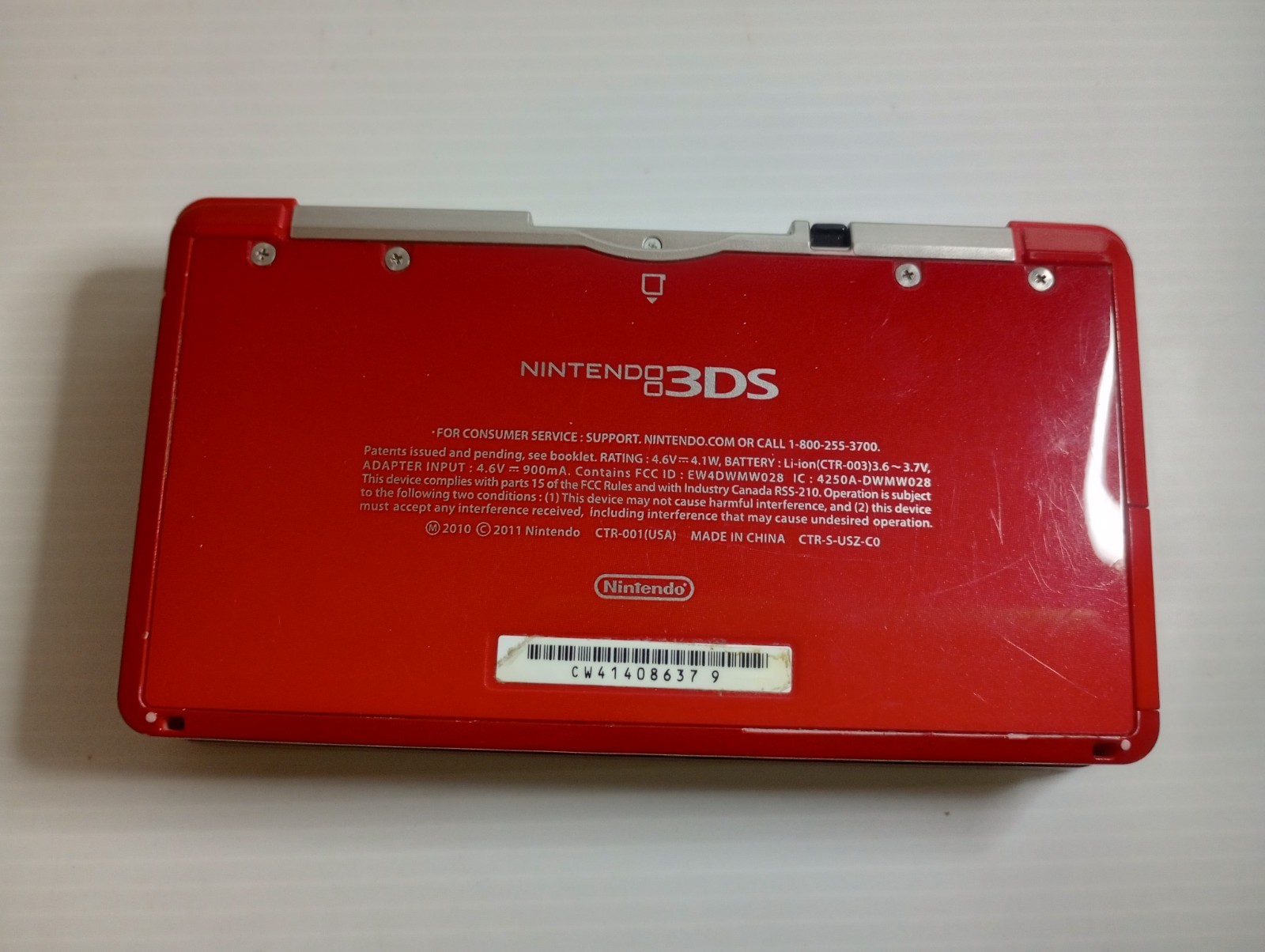 Nintendo 3DS Handheld System – Flame Red CTR-001 (USA) | Working | Good